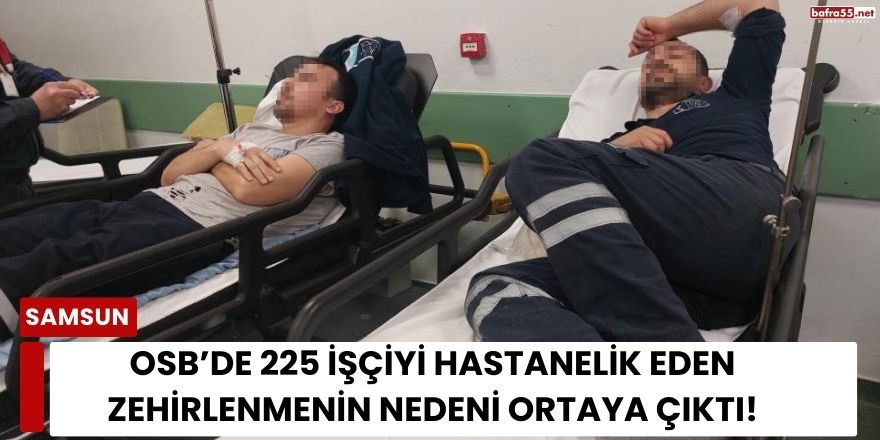 225 işçiyi hastanelik eden zehirlenmenin nedeni ortaya çıktı!