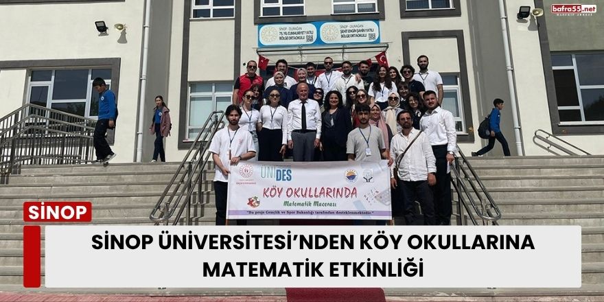 Sinop Üniversitesi’nden Köy Okullarına Matematik Etkinliği