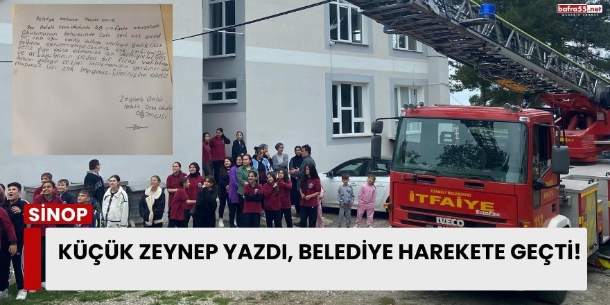 Küçük Zeynep Yazdı, Belediye Harekete Geçti!