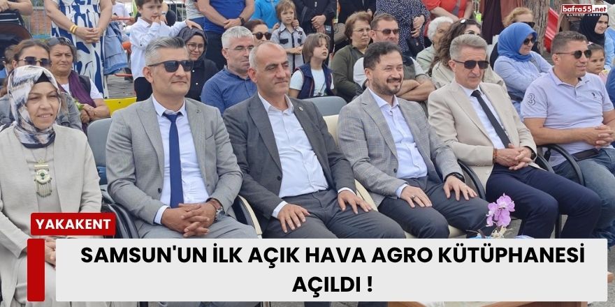 Samsun'un İlk Açık Hava Agro Kütüphanesi Açıldı!