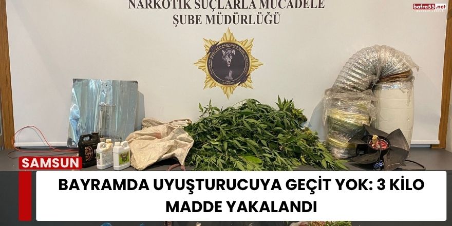 Bayramda Uyuşturucuya Geçit Yok: 3 Kilo Madde Yakalandı