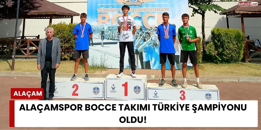 Alaçamspor Bocce Takımı Türkiye Şampiyonu Oldu