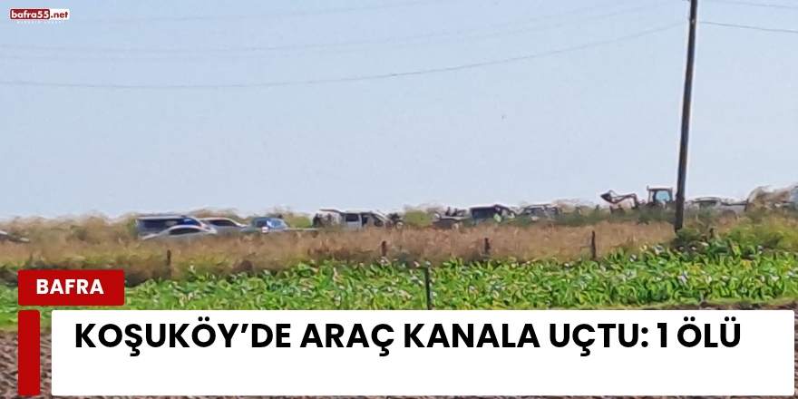 Koşuköy’de Araç Kanala Uçtu: 1 Ölü
