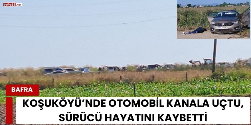 Koşuköyü’nde Otomobil Kanala Uçtu, Sürücü Hayatını Kaybetti