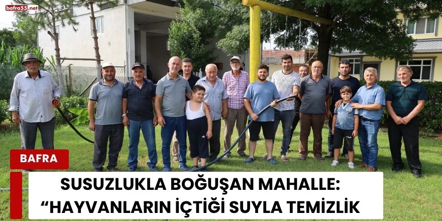 Susuzlukla Boğuşan Mahalle: “Hayvanların İçtiği Suyla Temizlik Yapıyoruz”