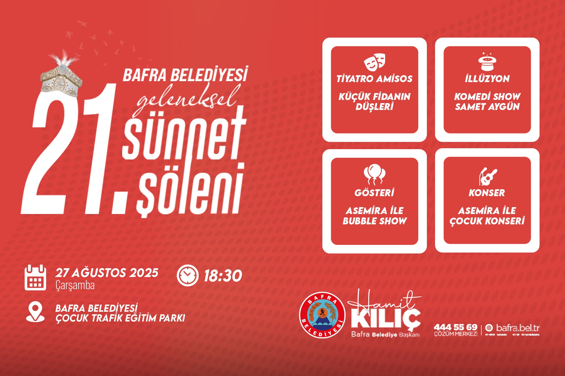21. Gelenekesel Sünnet Şöleni 27 AĞUSTOS’TA