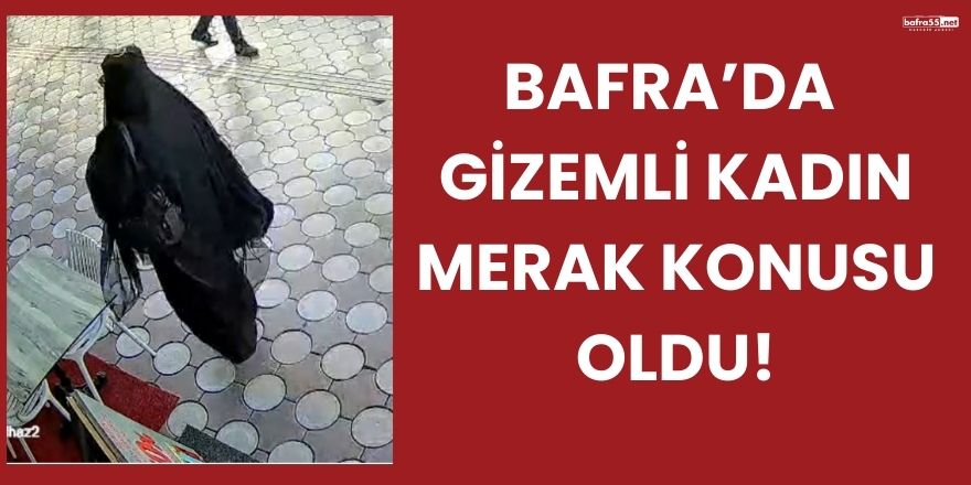 Bafra’da Ses Bombasıyla Sokakta Yürüyen Şahıs Kamerada