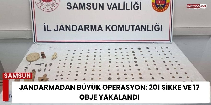 Jandarmadan Büyük Operasyon: 201 Sikke ve 17 Obje Yakalandı