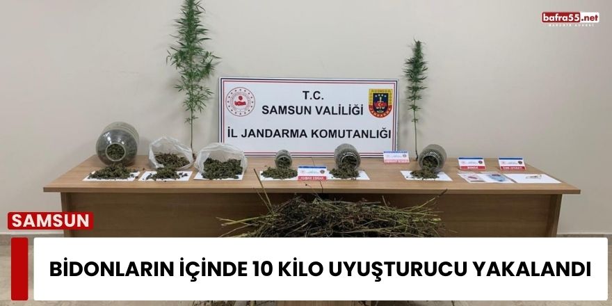 Bidonların İçinde 10 Kilo Uyuşturucu Yakalandı