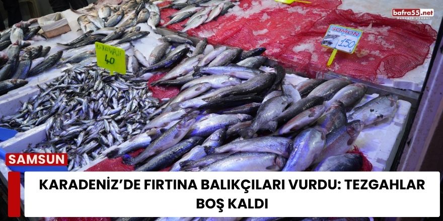 Karadeniz’de Fırtına Balıkçıları Vurdu: Tezgahlar Boş Kaldı