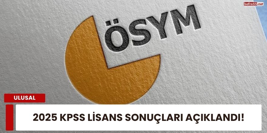2025 Kpss Lisans Sonuçları Açıklandı!