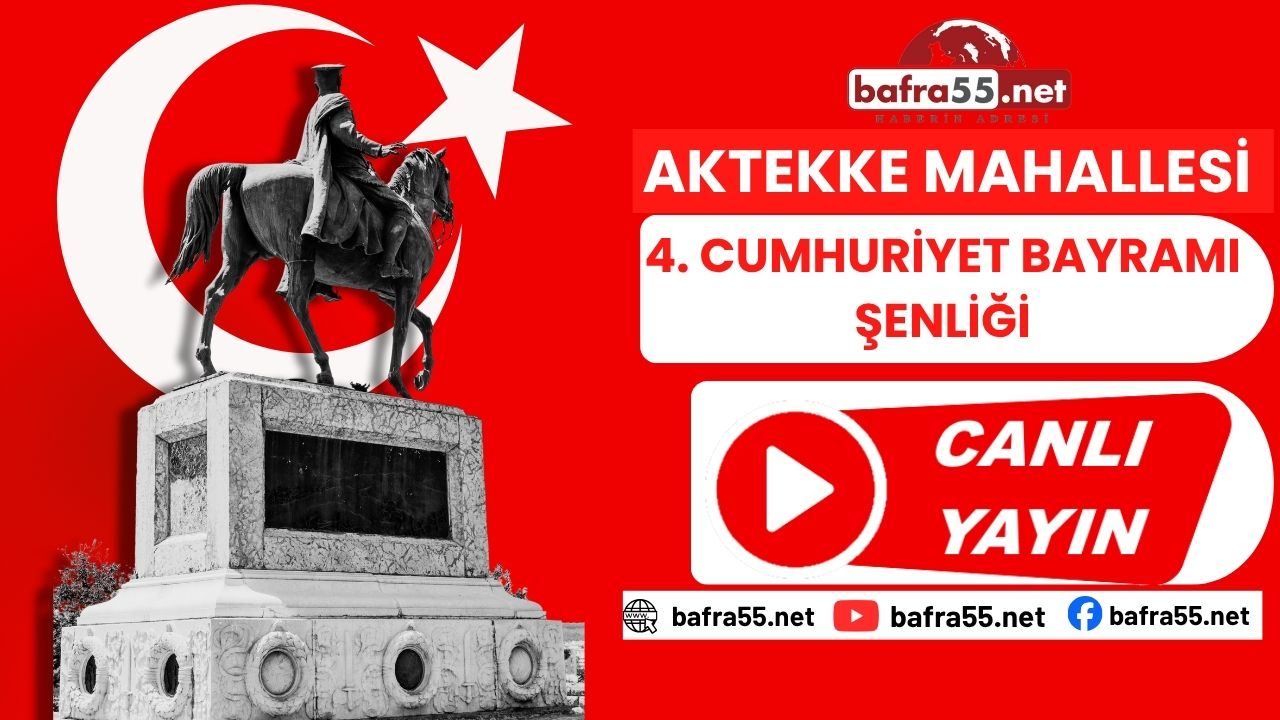 Aktekke Mahallesi’nde 4. Cumhuriyet Bayramı Şenliği Canlı Yayında