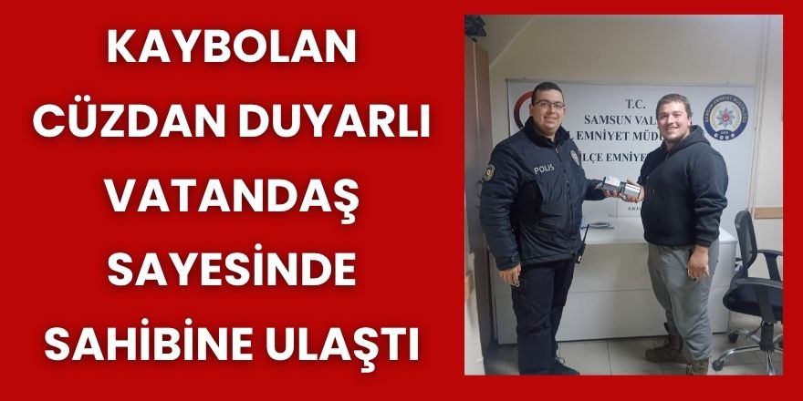 Kaybolan Cüzdan Duyarlı Vatandaş Sayesinde Sahibine Ulaştı