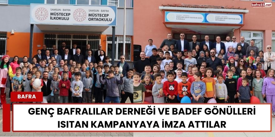 Genç Bafralılar Derneği ve BADEF Gönülleri Isıtan Kampanyaya İmza Attılar