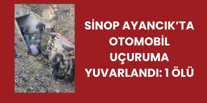 Sinop Ayancık’ta Otomobil Uçuruma Yuvarlandı: 1 Ölü