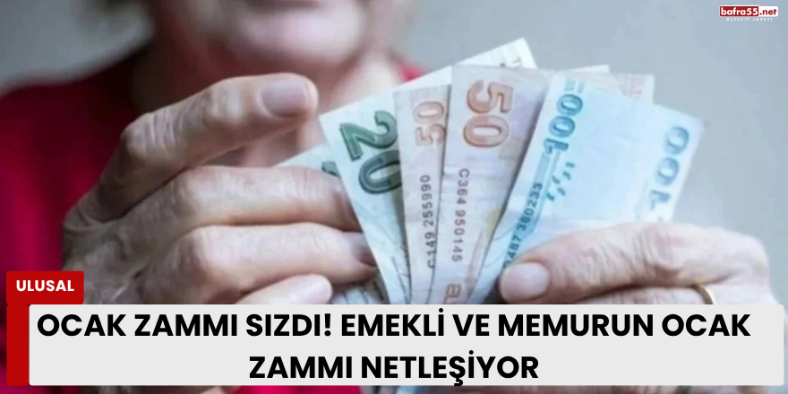 Ocak Zammı Sızdı! Emekli ve Memurun Ocak Zammı Netleşiyor