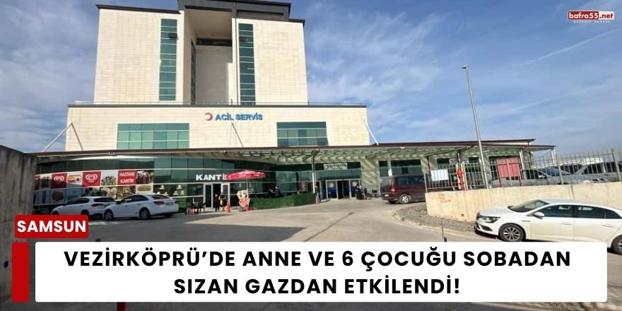 Vezirköprü’de Anne ve 6 Çocuğu Sobadan Sızan Gazdan Etkilendi