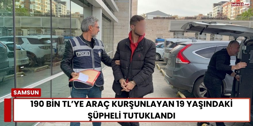 190 Bin TL’ye Araç Kurşunlayan 19 Yaşındaki Şüpheli Tutuklandı