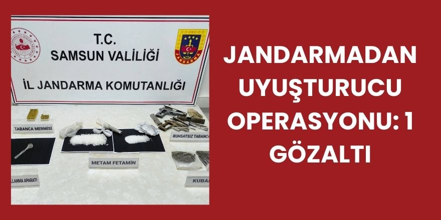 Jandarmadan Uyuşturucu Operasyonu: 1 Gözaltı