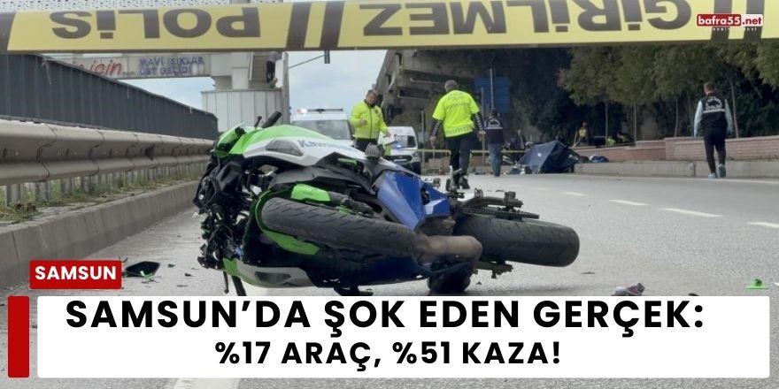 Samsun’da Şok Eden Gerçek: %17 Araç, %51 Kaza!