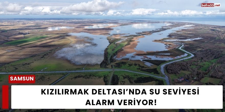 Kızılırmak Deltası’nda Su Seviyesi Alarm Veriyor