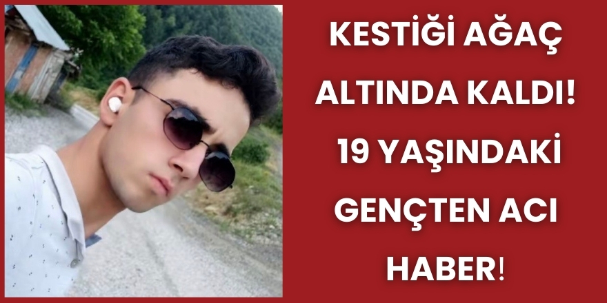Kestiği Ağaç Altında Kaldı! 19 Yaşındaki Gençten Acı Haber