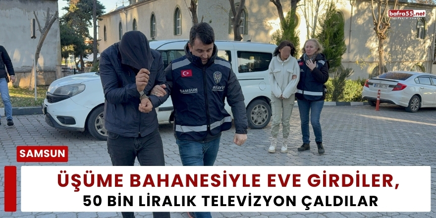Üşüme Bahanesiyle Eve Girdiler, 50 Bin Liralık Televizyon Çaldılar