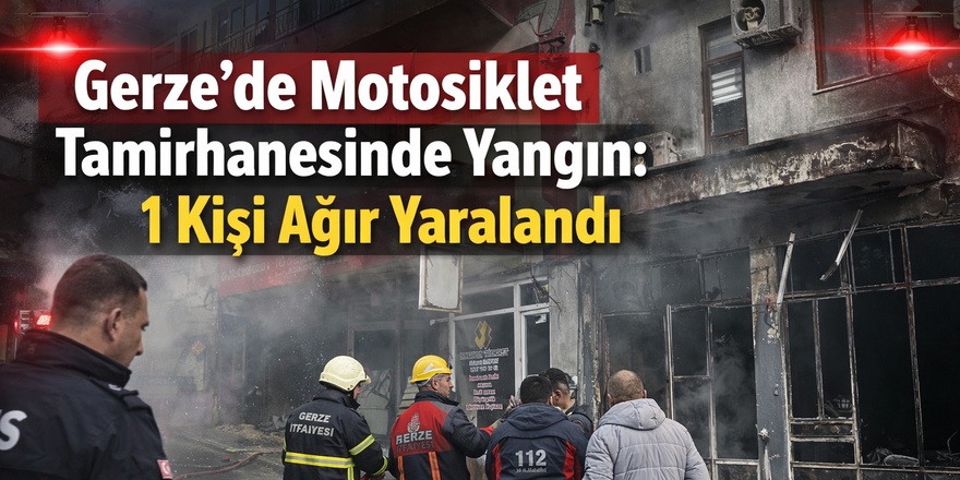 Gerze’de Motosiklet Tamirhanesinde Yangın: 1 Kişi Ağır Yaralandı