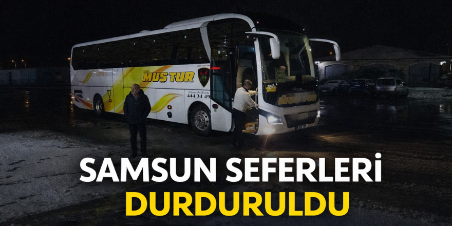 Samsun Seferleri Durduruldu: Kar Yağışı Ulaşımı Olumsuz Etkiledi