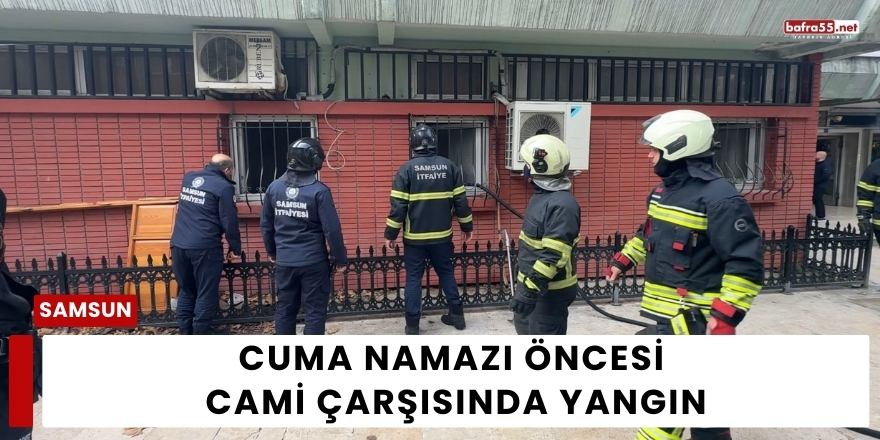 Cuma Namazı Öncesi Cami Çarşısında Yangın