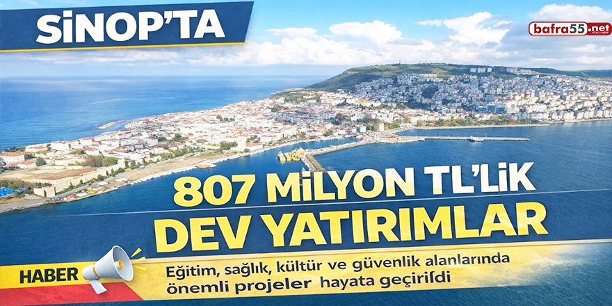 Sinop’ta 2025 Yılı Kamu Yatırımları Devam Ediyor