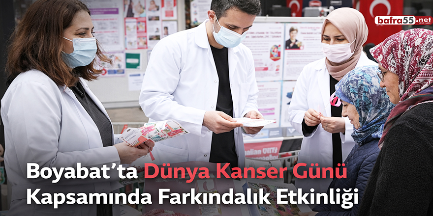 Boyabat’ta Dünya Kanser Günü Kapsamında Farkındalık Etkinliği
