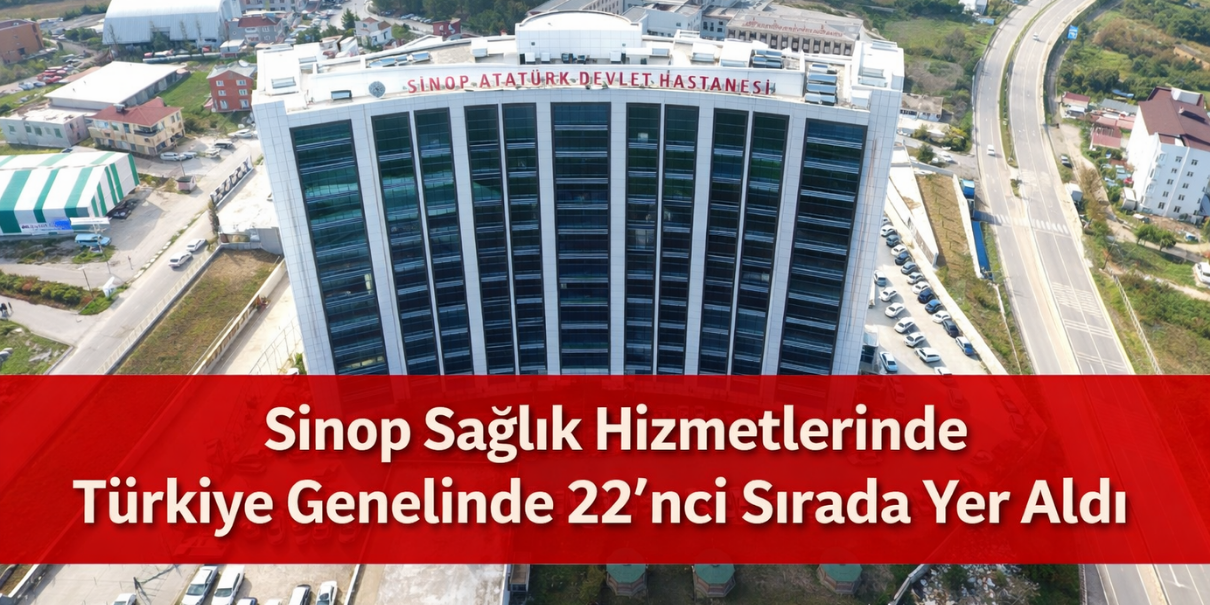 Sinop Sağlık Hizmetlerinde Türkiye Genelinde 22’nci Sırada Yer Aldı