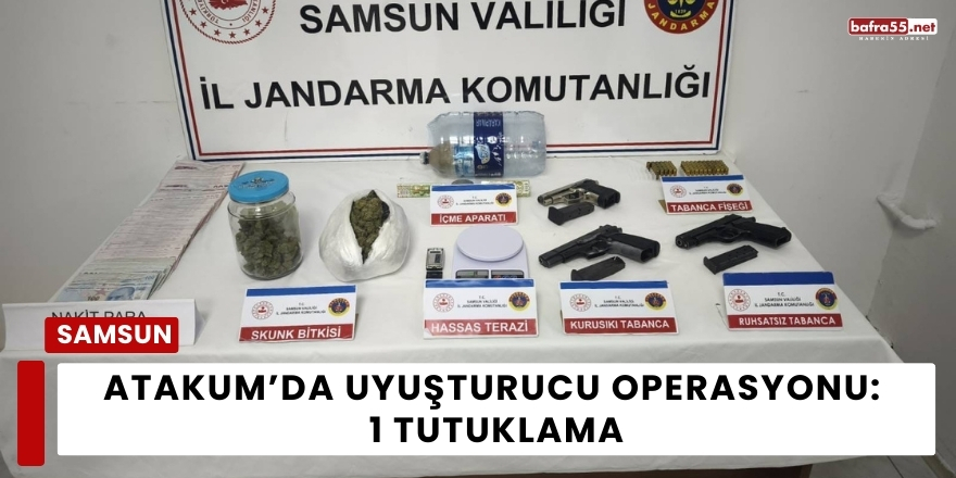 Atakum’da Uyuşturucu Operasyonu: 1 Tutuklama