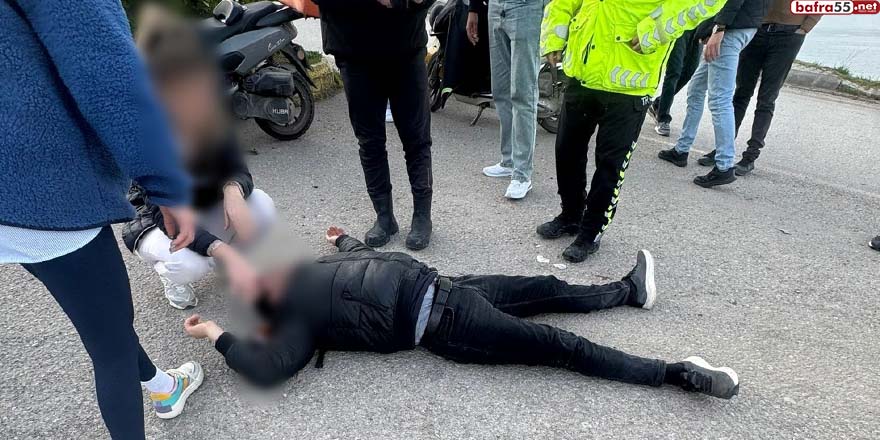 Sinop’ta Sollama Kazası: Motosiklet Sürücüsü Yaralandı