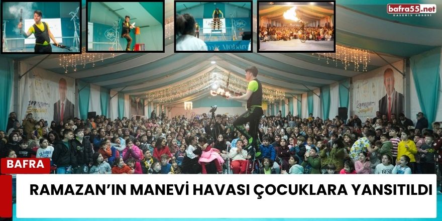 Ramazan’ın manevi havası çocuklara yansıtıldı