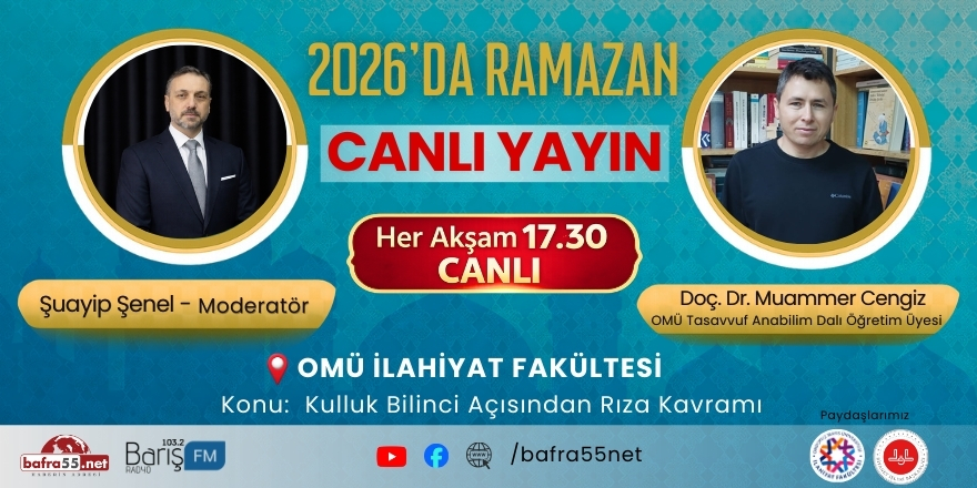 2026 Ramazan Programının 14. Gününde “Kulluk Bilinci Açısından Rıza Kavramı” Ele Alınacak