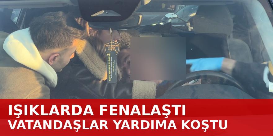 Samsun’da Direksiyon Başında Fenalaşan Sürücü Hastaneye Kaldırıldı