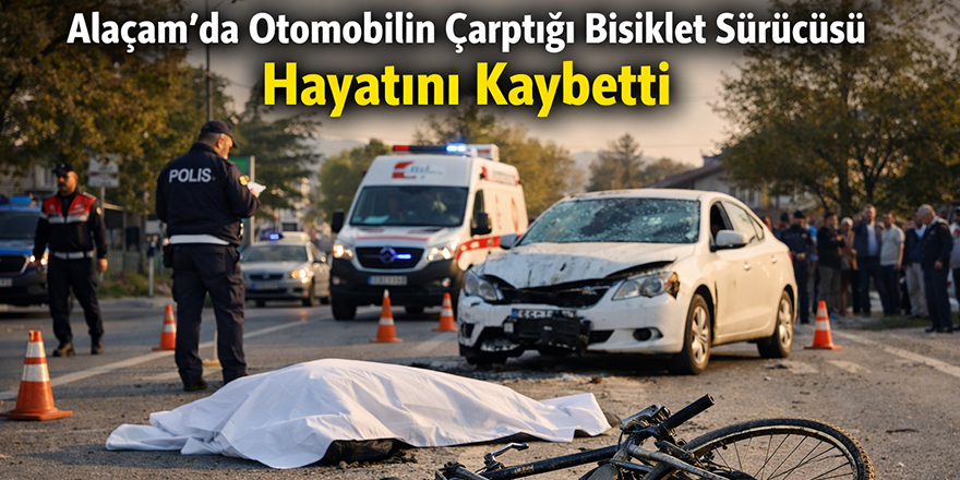 Alaçam'da Otomobilin Çarptığı Bisiklet Sürücüsü Hayatını Kaybetti
