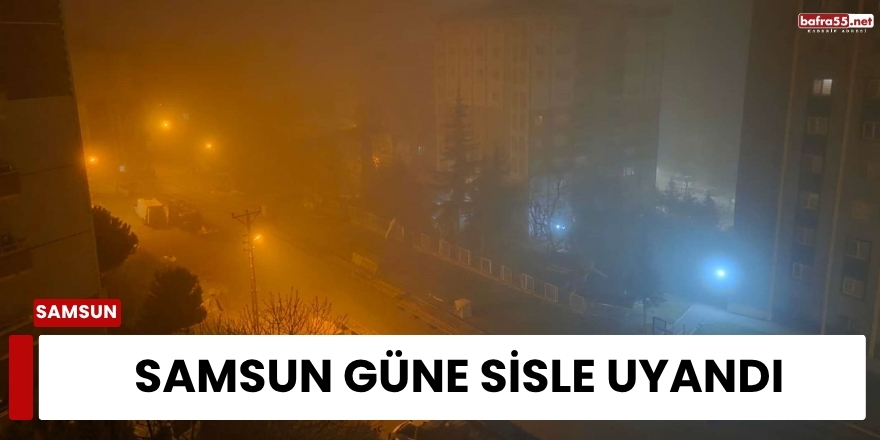 Samsun Güne Sisle Uyandı