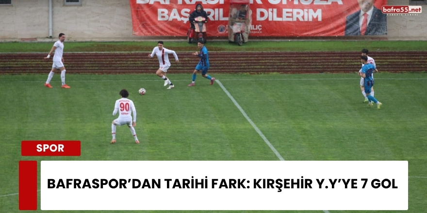 Bafraspor’dan Tarihi Fark: Kırşehir Y.Y’ye 7 Gol