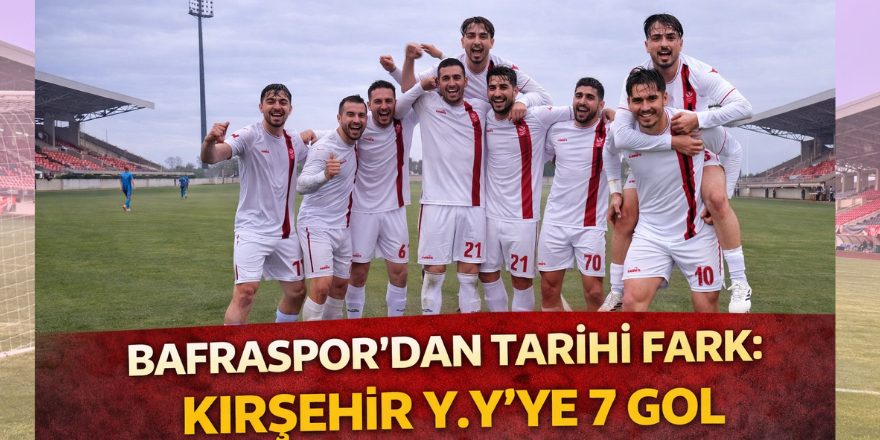 Bafraspor’dan Tarihi Fark: Kırşehir Y.Y’ye 7 Gol