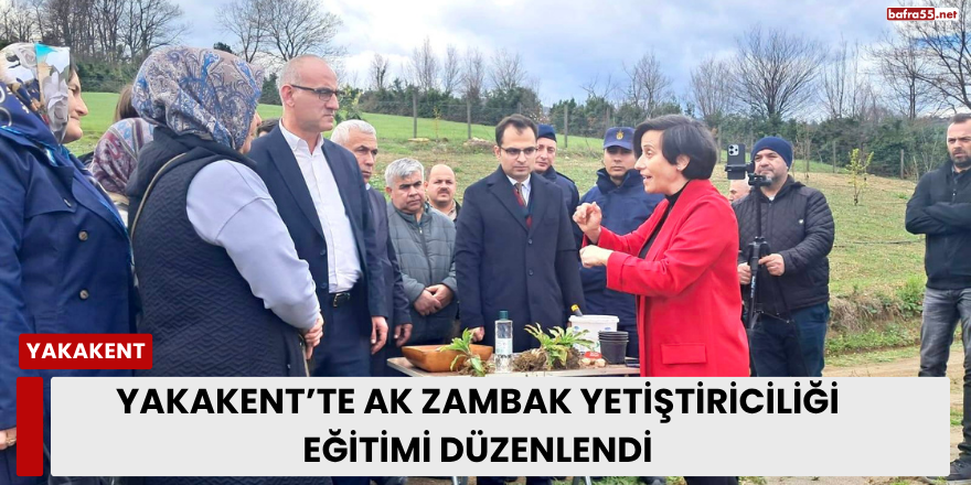 Yakakent’te ak zambak yetiştiriciliği eğitimi düzenlendi