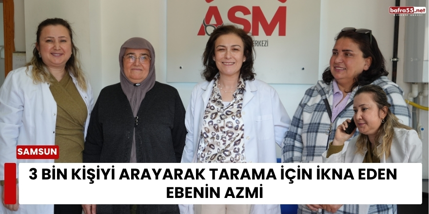 3 Bin Kişiyi Arayarak Tarama İçin İkna Eden Ebenin Azmi