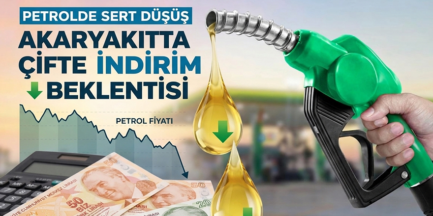 Petrolde Sert Düşüş Akaryakıtta Çifte İndirim Beklentisi
