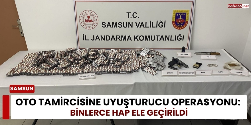 Oto Tamircisine Uyuşturucu Operasyonu: Binlerce Hap Ele Geçirildi
