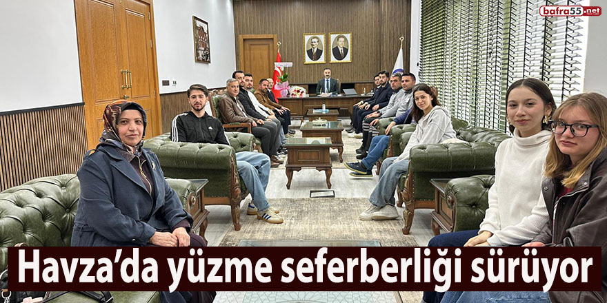 Havza’da yüzme seferberliği sürüyor