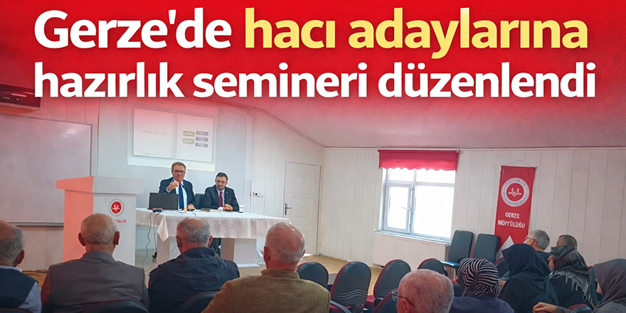 Gerze’de hacı adaylarına hazırlık semineri düzenlendi