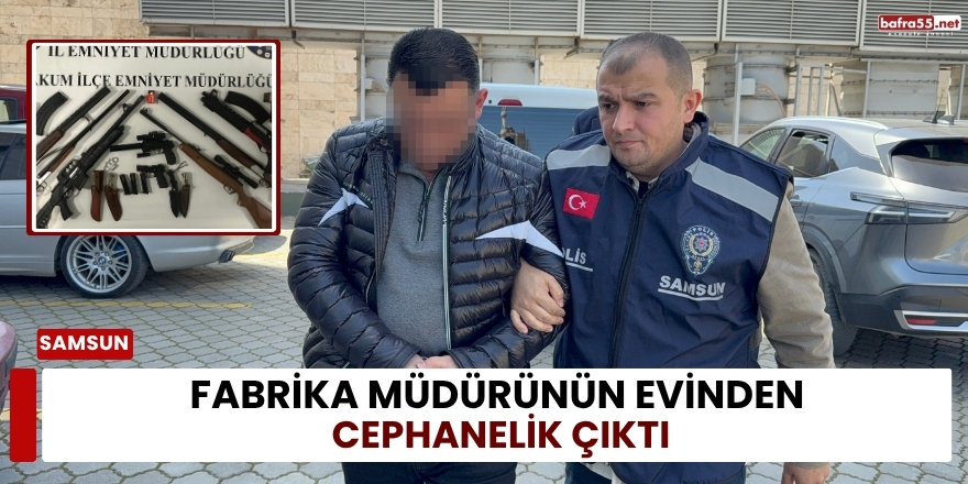 Fabrika Müdürünün Evinden Cephanelik Çıktı