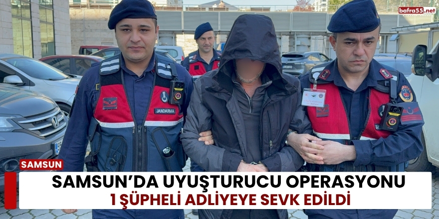 Samsun’da Uyuşturucu Operasyonu 1 Şüpheli Adliyeye Sevk Edildi